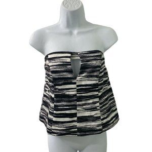 KEEPSAKE The Label Bustier Top Woman's S Black To The Point Boned-in Bodice New